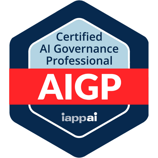 Selo AIGP, Certified AI Governance Professional, emitido pela IAPP