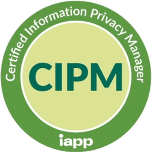 Selo CIPM, Certified Information Privacy Manager, emitido pela IAPP